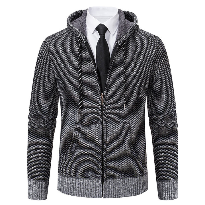 Herren stylische Kapuzenjacke mit weichem Innenfutter und eleganten Akzenten Aliams