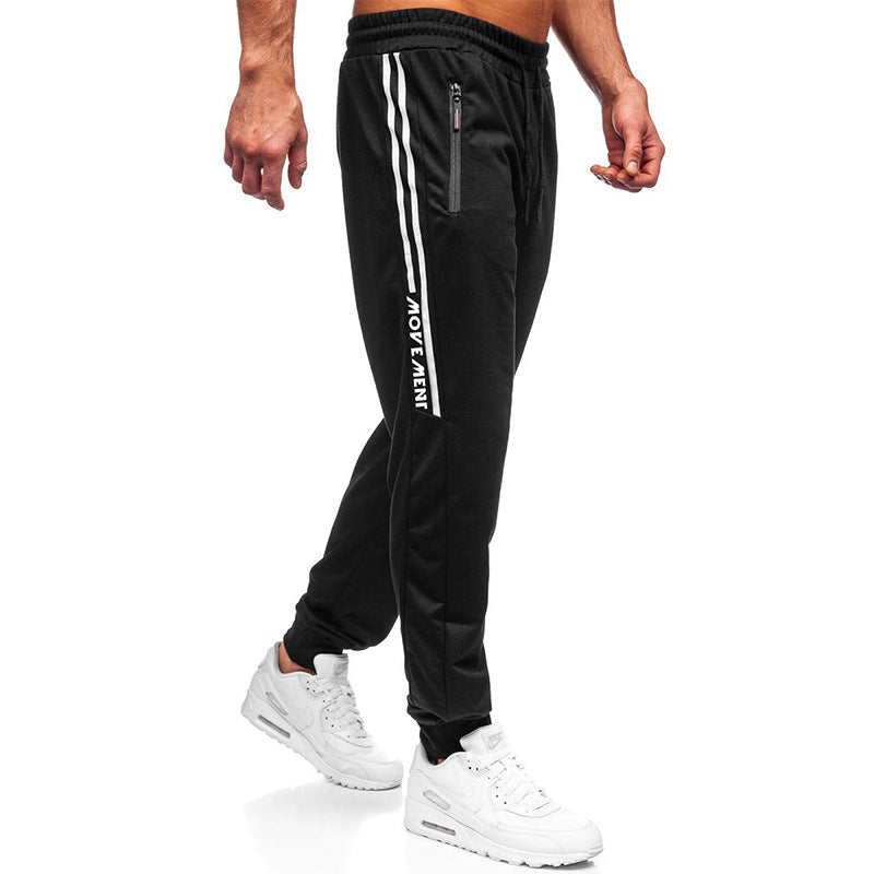 Herren stylische Jogginghose mit praktischen Reißverschlusstaschen und elastischem Bund Aliams