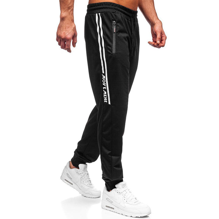 Herren stylische Jogginghose mit praktischen Reißverschlusstaschen und elastischem Bund Aliams