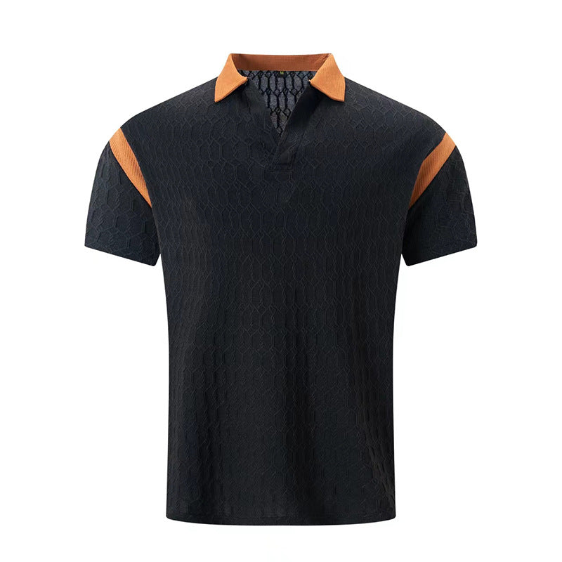 Herren Kurzarm Poloshirt mit strukturiertem Kragen und sportlichem Design Aliams