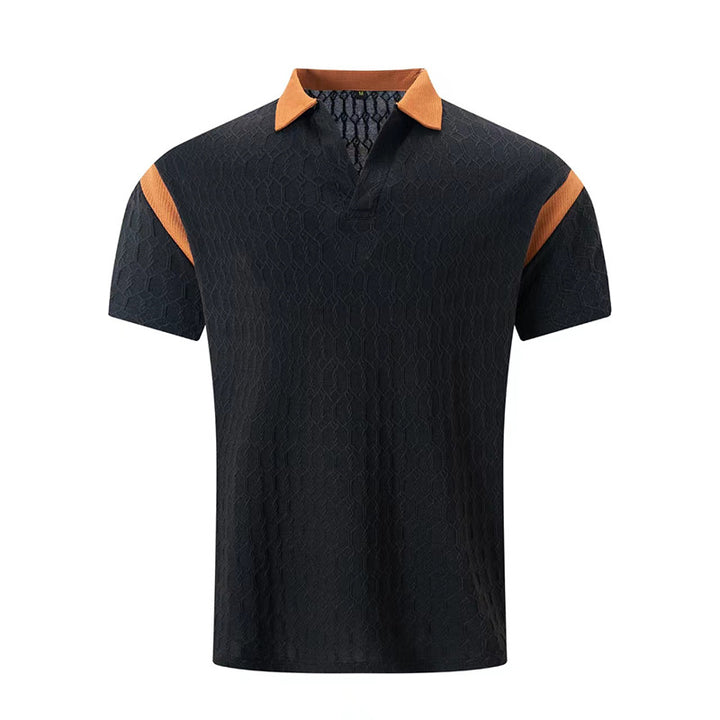 Herren Kurzarm Poloshirt mit strukturiertem Kragen und sportlichem Design Aliams