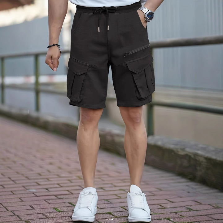 Herren Cargo-Shorts mit multifunktionalen Taschen und elastischem Bund Aliams