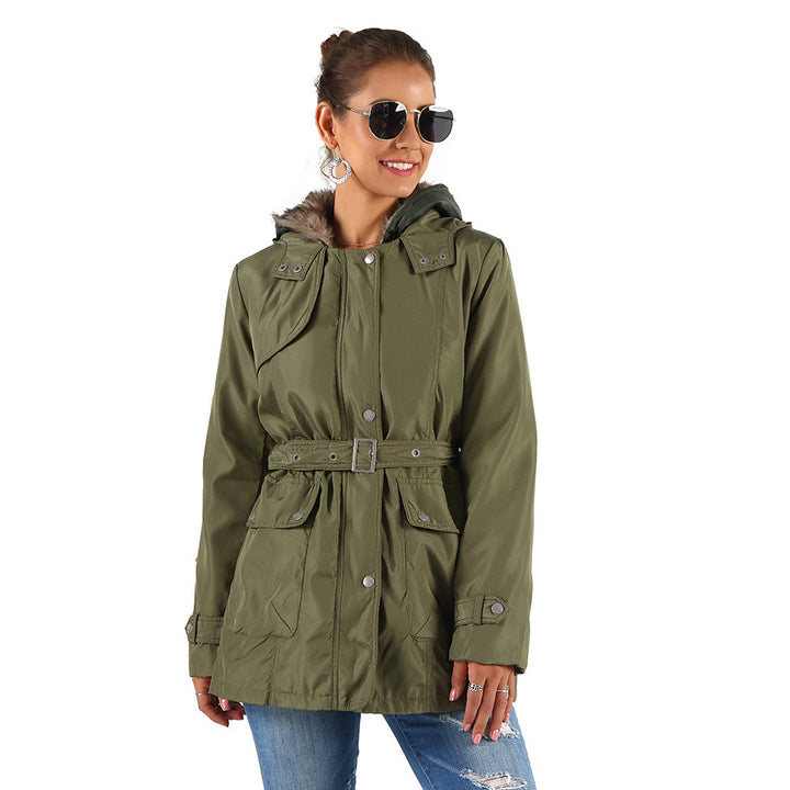 Langer Winterjacke Für Damen Mit Chic