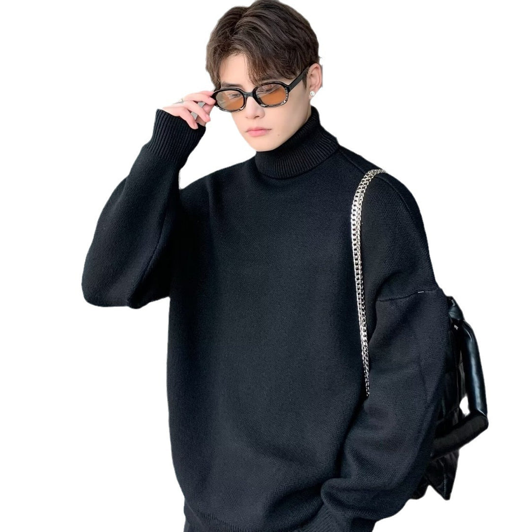 Herren Pullover mit hohem Kragen aus hochwertiger Baumwolle Aliams