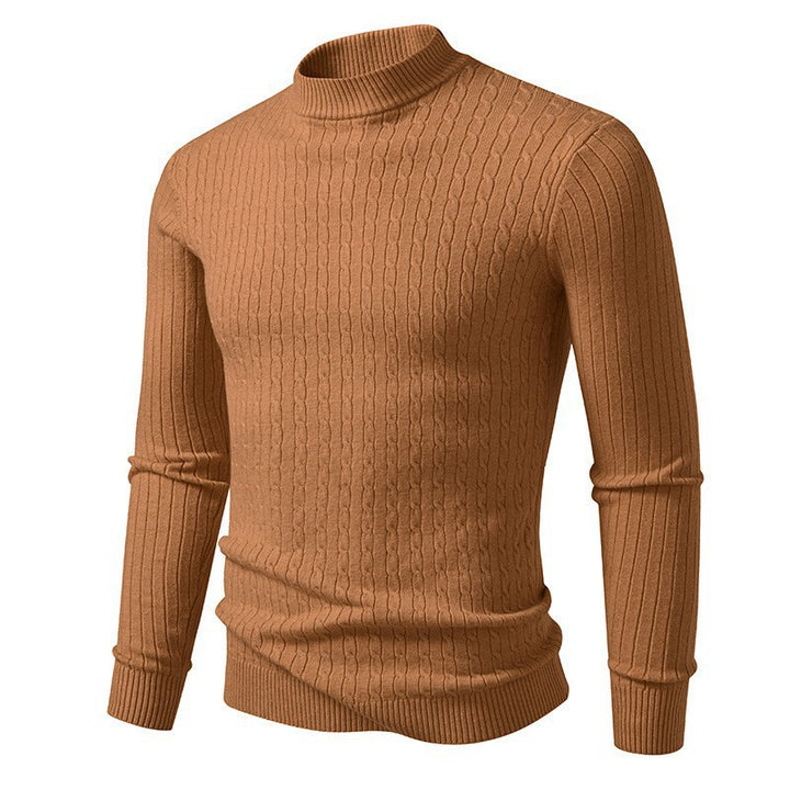 Herren Rollkragenpullover aus strukturiertem Strick Aliams