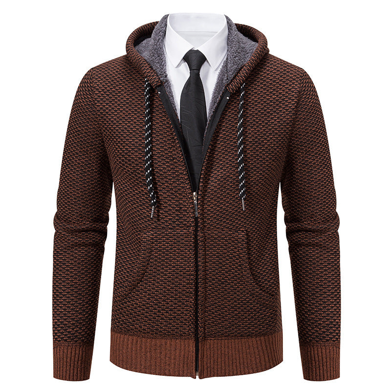 Herren stylische Kapuzenjacke mit weichem Innenfutter und eleganten Akzenten Aliams