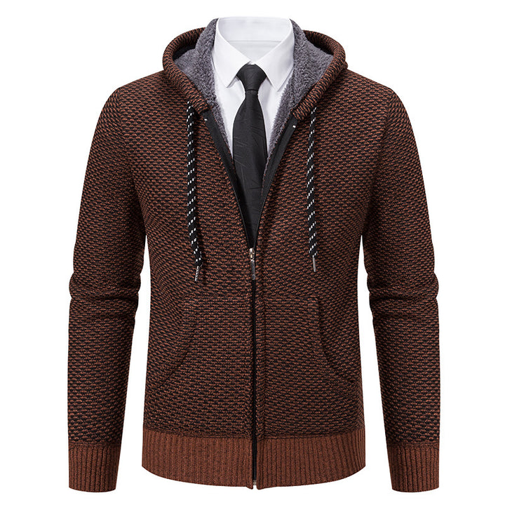 Herren stylische Kapuzenjacke mit weichem Innenfutter und eleganten Akzenten Aliams