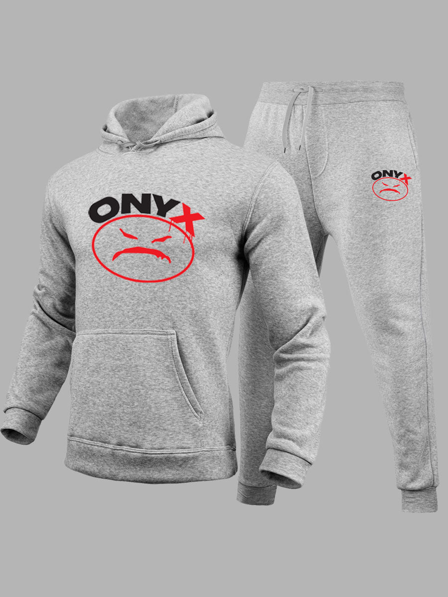 Herren Hoodie- und Jogginghose-Set mit markantem Grafikdesign Aliams