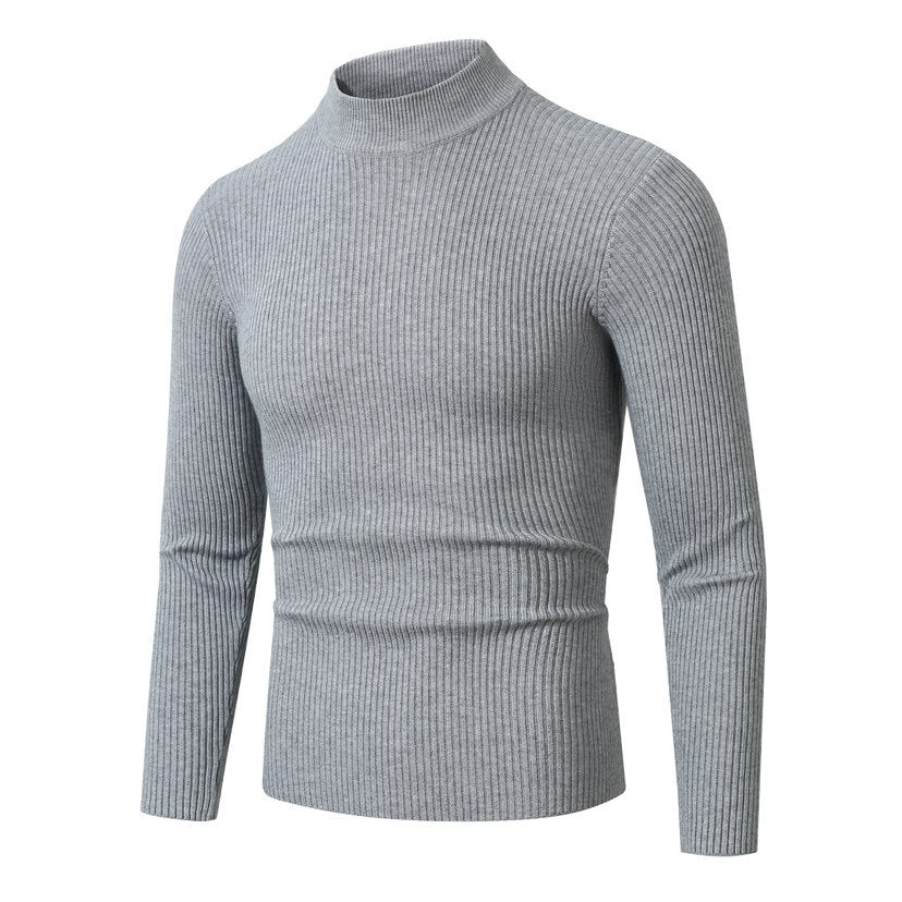 Herren Rollkragenpullover aus hochwertiger Rippenstruktur Aliams