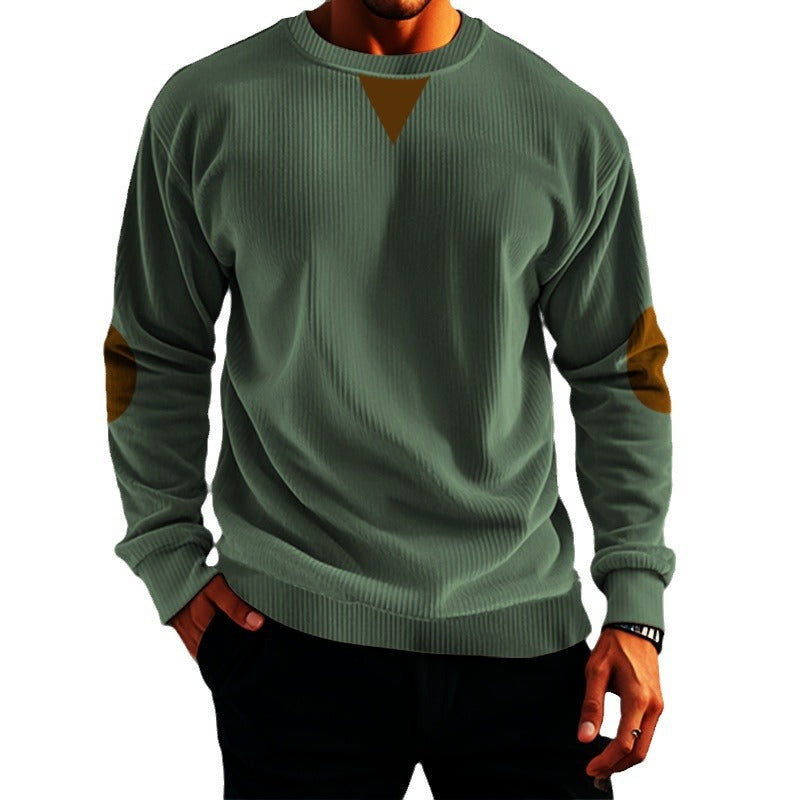 Herren komfortabler Fleece-Pullover mit Struktur Aliams