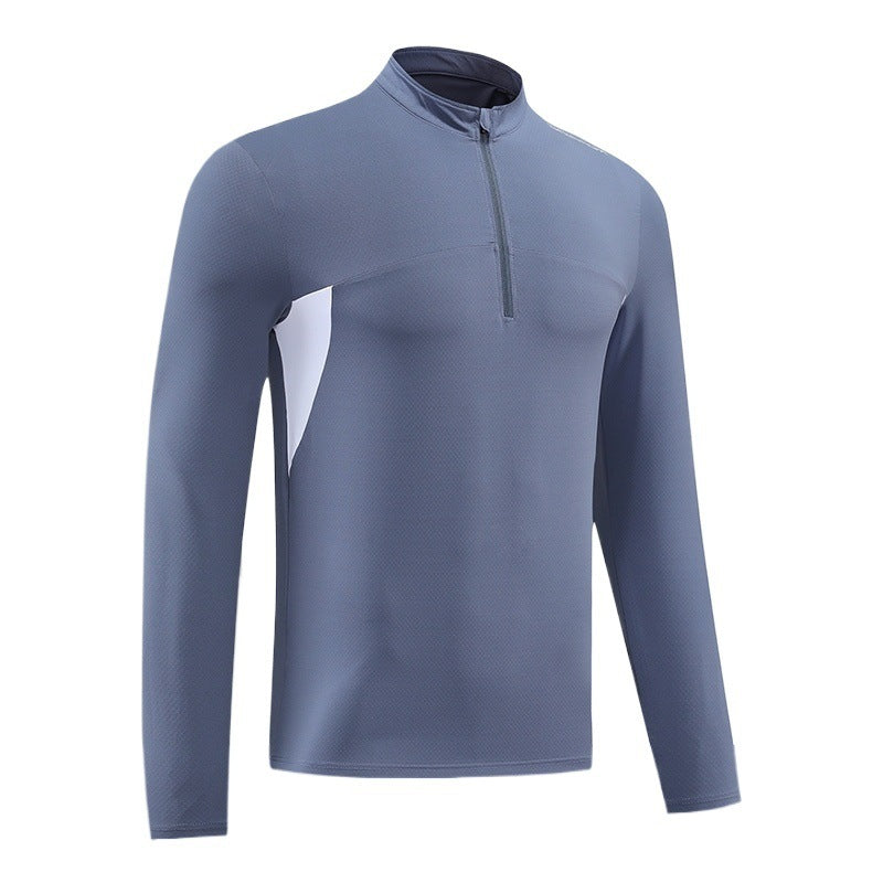 Herren Funktions-Thermoshirt mit Stehkragen und Reißverschluss Aliams