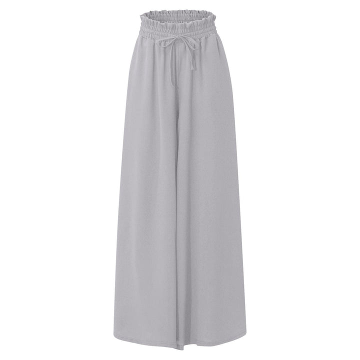 Damen Elegante und luftige weite Hose mit Gummizug und Taschen Aliams