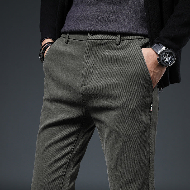 Herren elegante und schlanke Chinohose Aliams