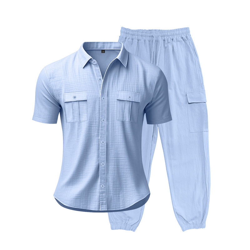 Herren Freizeit-Set mit praktischen Taschen und atmungsaktiver Struktur Aliams