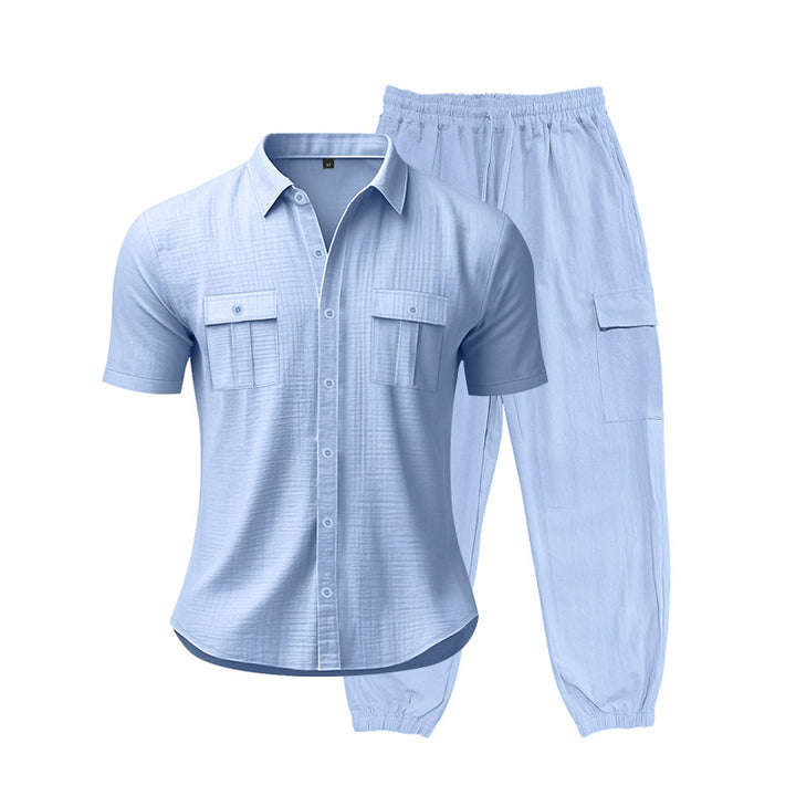 Herren Freizeit-Set mit praktischen Taschen und atmungsaktiver Struktur Aliams