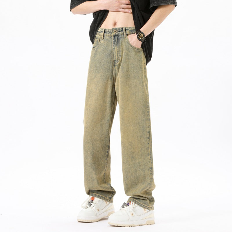 Herren weite Jeans mit lässigem Schnitt Aliams