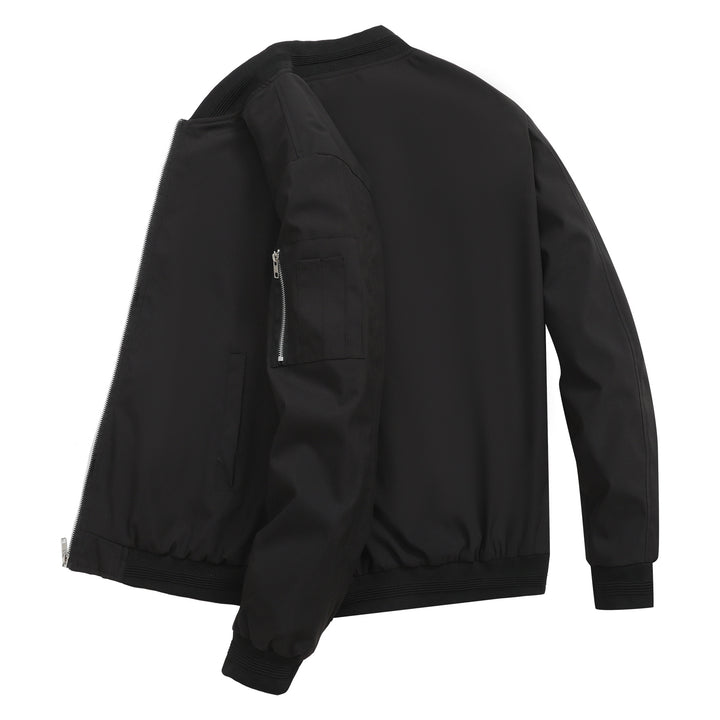 Herren Bomberjacke mit elastischen Bündchen und mehreren Taschen Aliams