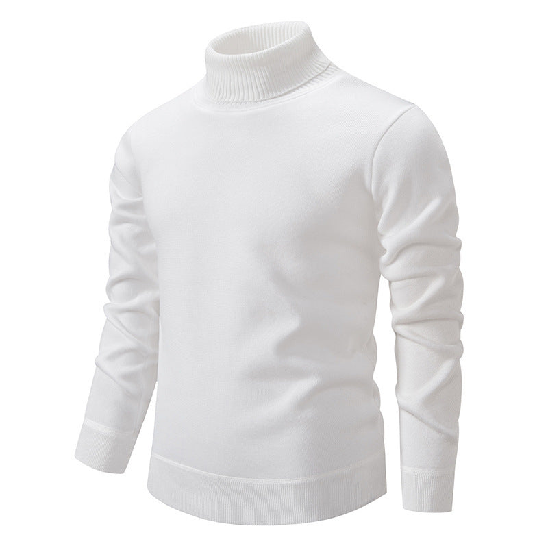 Herren schicker Rollkragenpullover aus hochwertiger Baumwolle Aliams