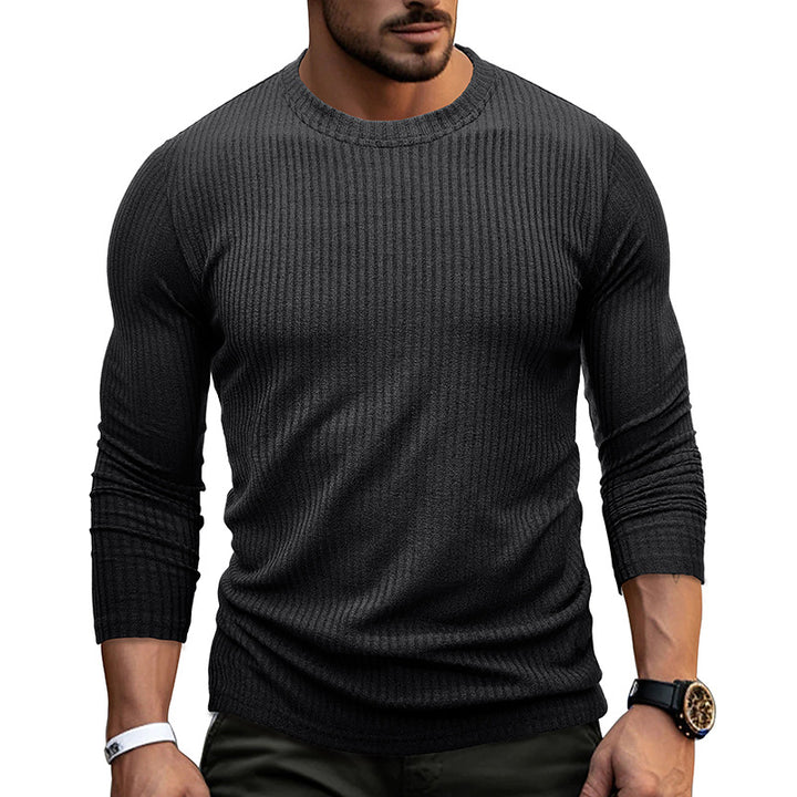 Herren elastisches Ripp-Longsleeve Aliams