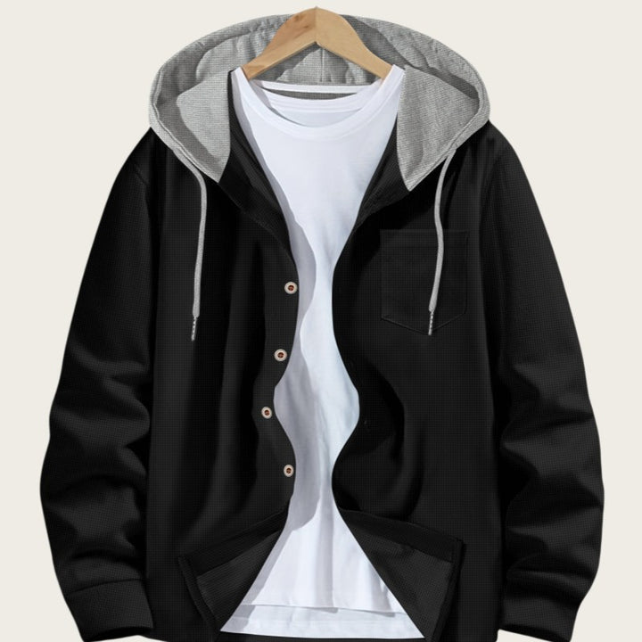 Herren Freizeitjacke mit Kapuze und modischem Design Aliams