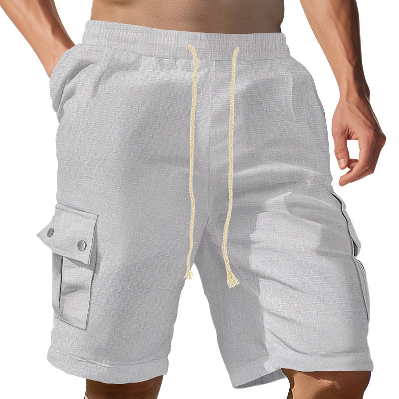 Herren Cargo-Shorts mit praktischen Seitentaschen und verstellbarem Bund Aliams