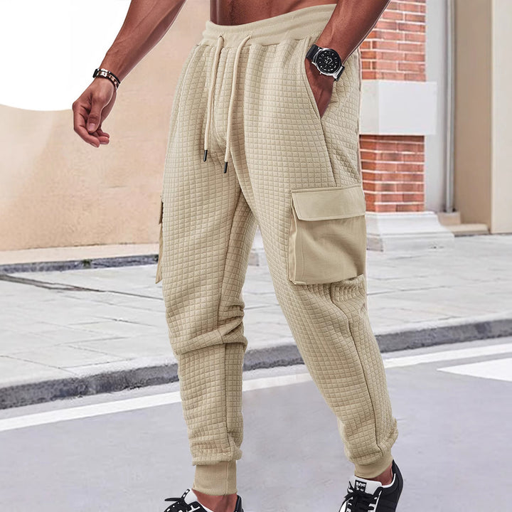Herren Cargo-Jogginghose mit strukturiertem Design und praktischen Taschen Aliams