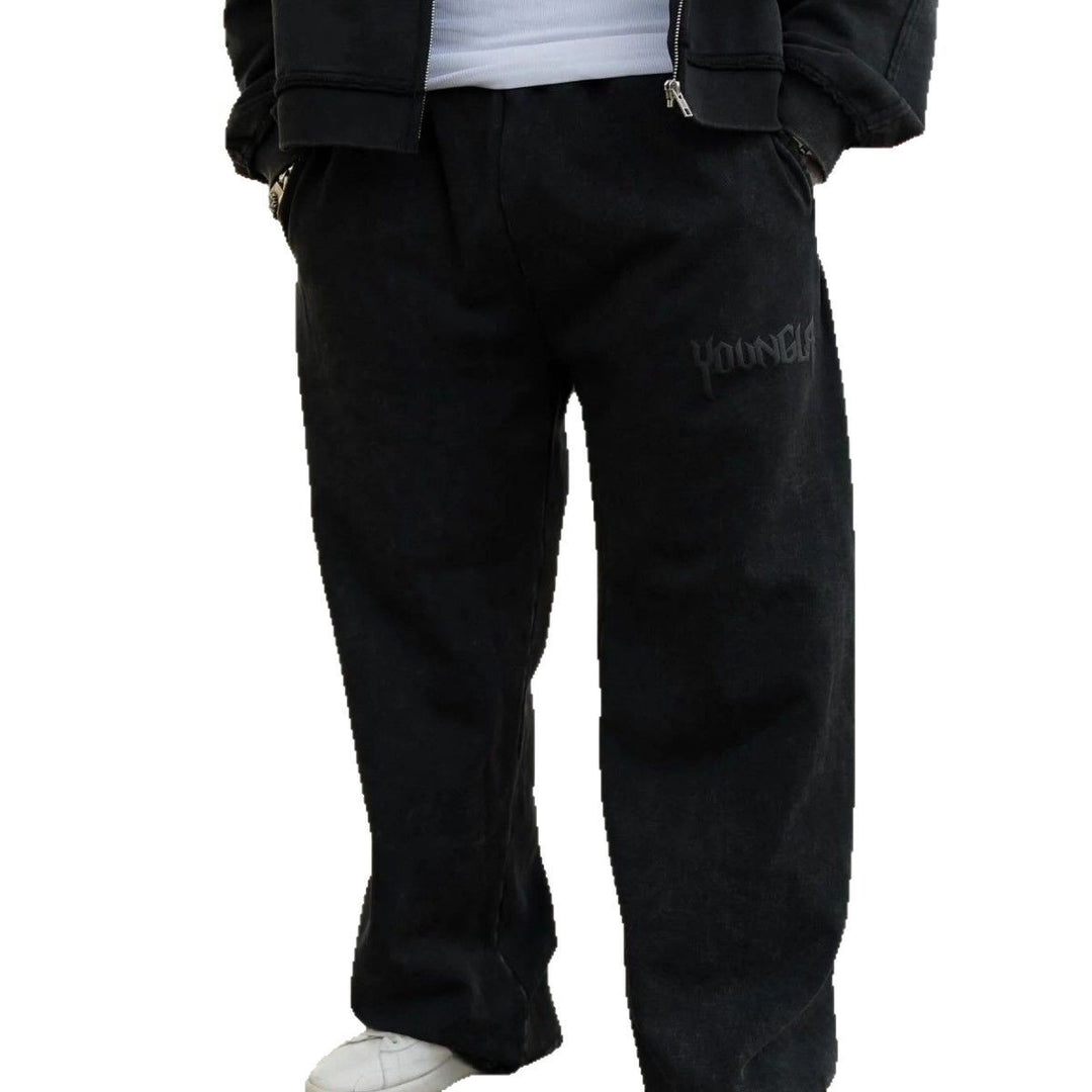 Herren bequeme Freizeithose mit seitlichen Eingrifftaschen und elastischem Bund Aliams