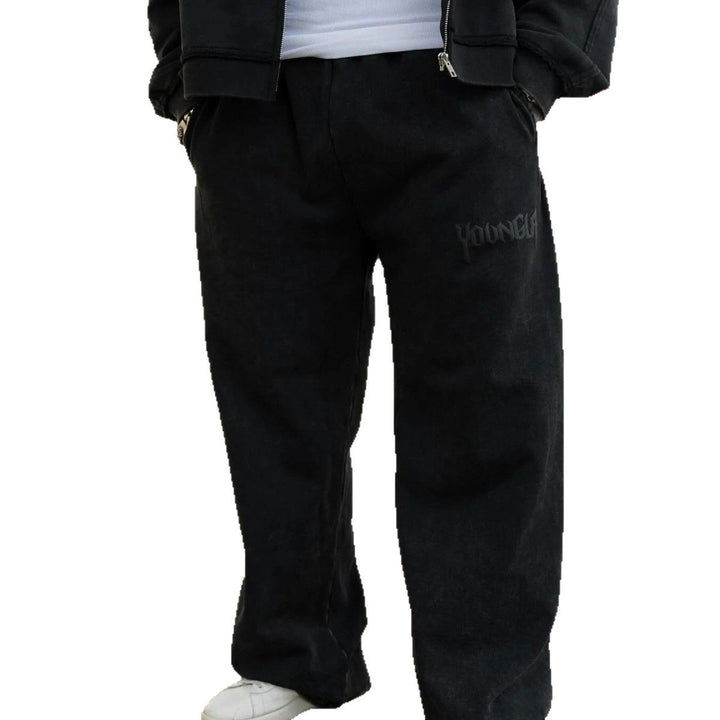 Herren bequeme Freizeithose mit seitlichen Eingrifftaschen und elastischem Bund Aliams