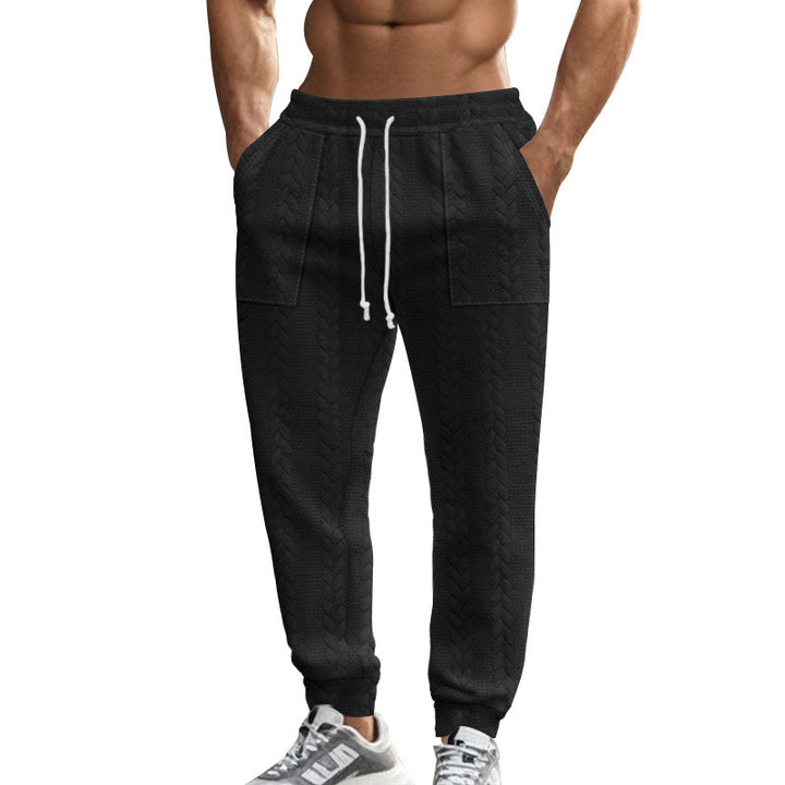 Herren stylische lockere Jogginghose mit seitlichen Taschen Aliams