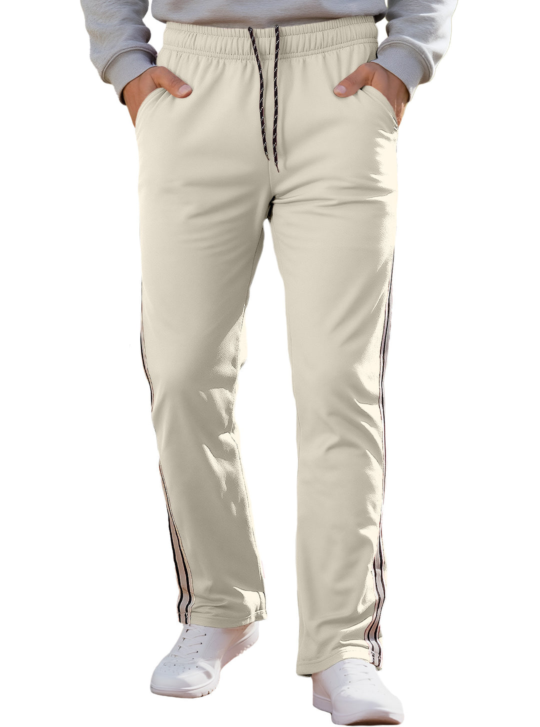 Herren Sportliche Trainingshose mit seitlichen Streifen Aliams