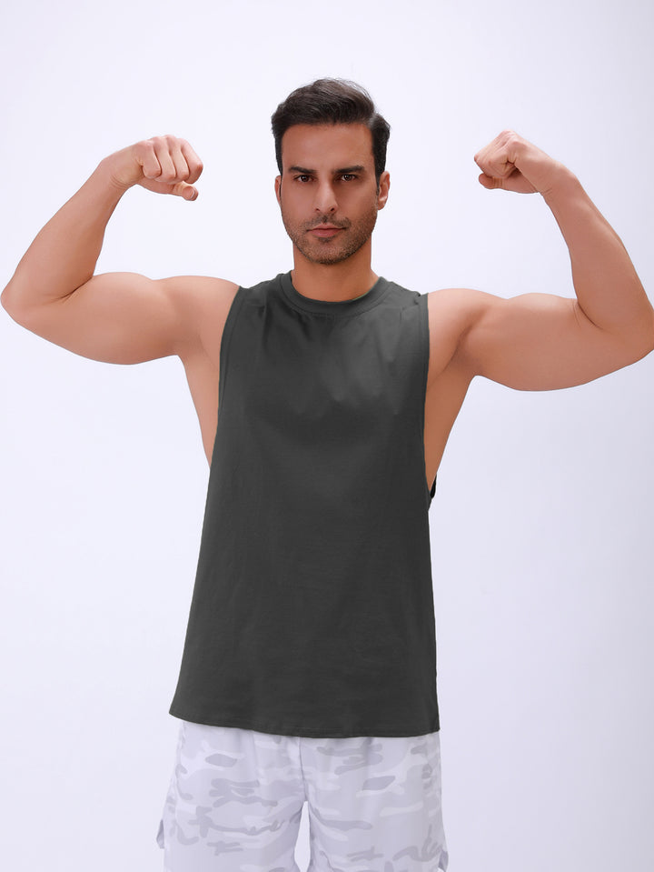 Herren Atmungsaktives Sporttanktop mit schmalen Trägern Aliams