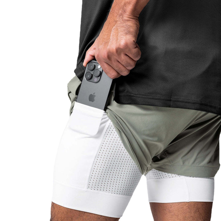 Herren Sportliche Hybrid-Shorts mit Innenfutter Aliams