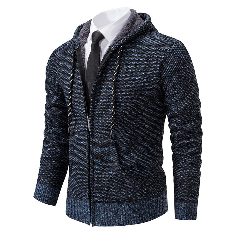 Herren stylische Kapuzenjacke mit weichem Innenfutter und eleganten Akzenten Aliams