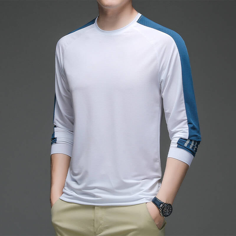 Herren Sportliches Langarm-Funktionsshirt mit feuchtigkeitsableitender Technologie Aliams