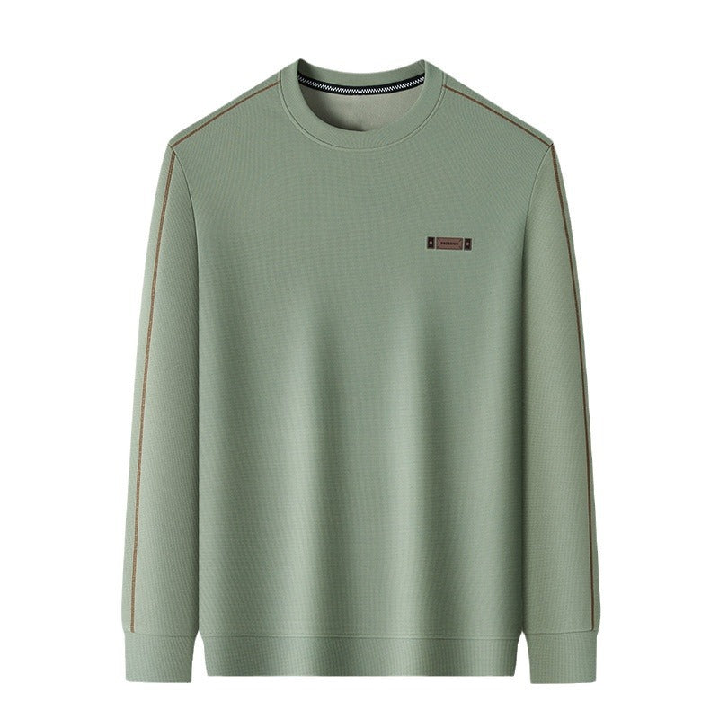 Herren eleganter Rundhalspullover aus feinem Funktionsmaterial Aliams