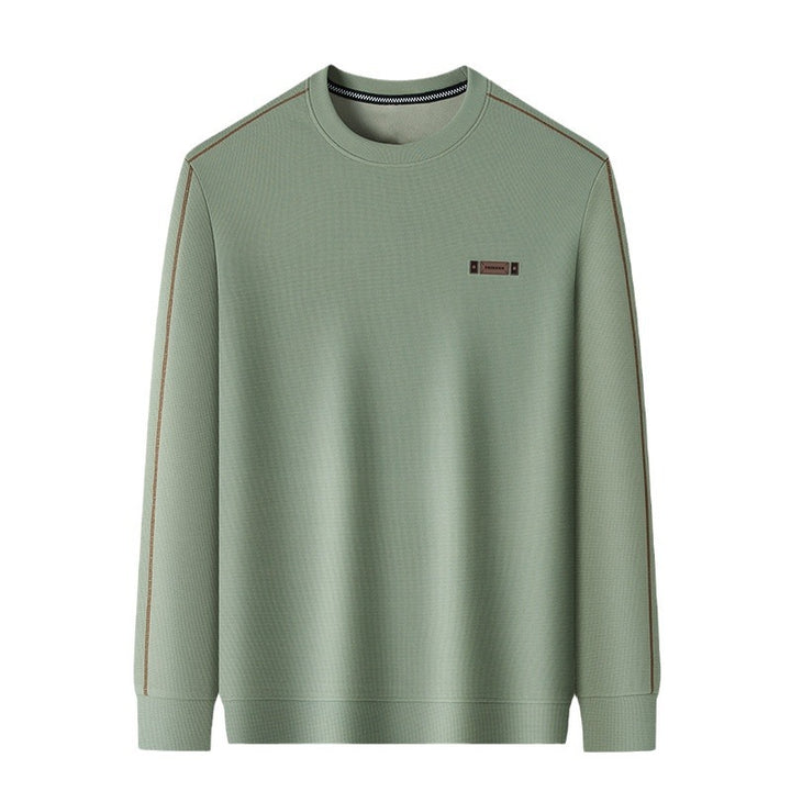 Herren eleganter Rundhalspullover aus feinem Funktionsmaterial Aliams