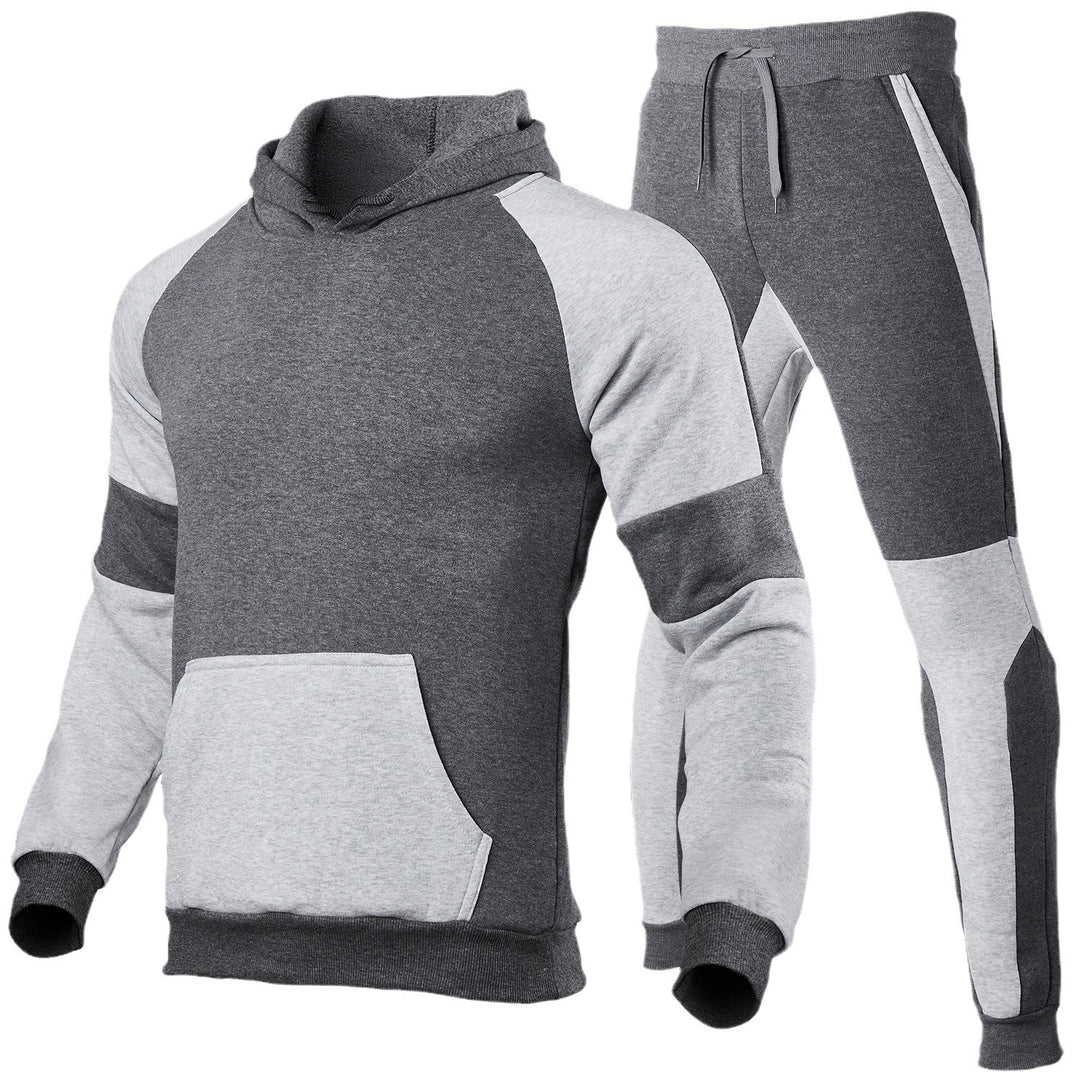 Herren Sportliches Hoodie und joggingset mit atmungsaktiven Einsätzen Aliams