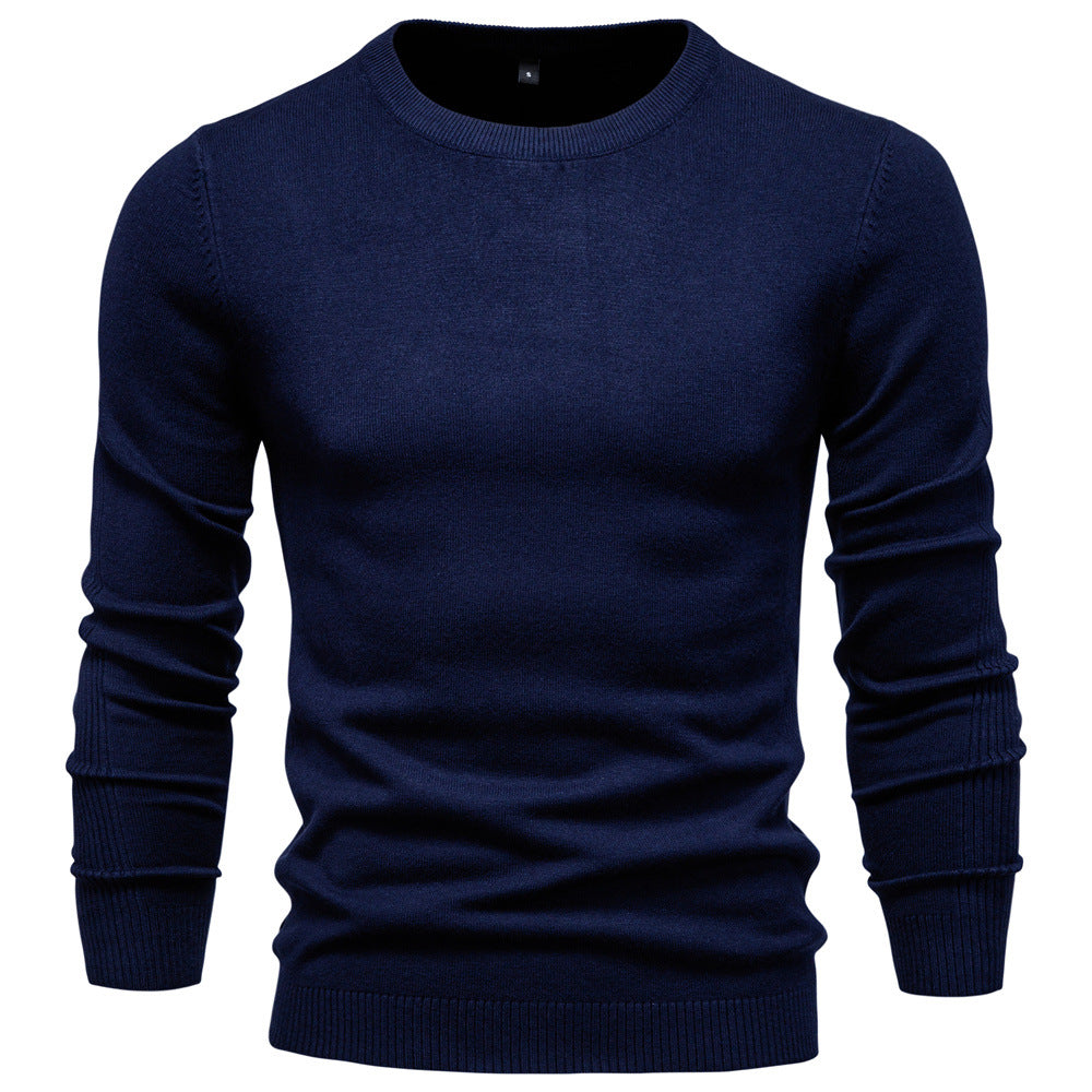 Herren Rundhals Pullover aus hochwertiger Baumwolle Aliams