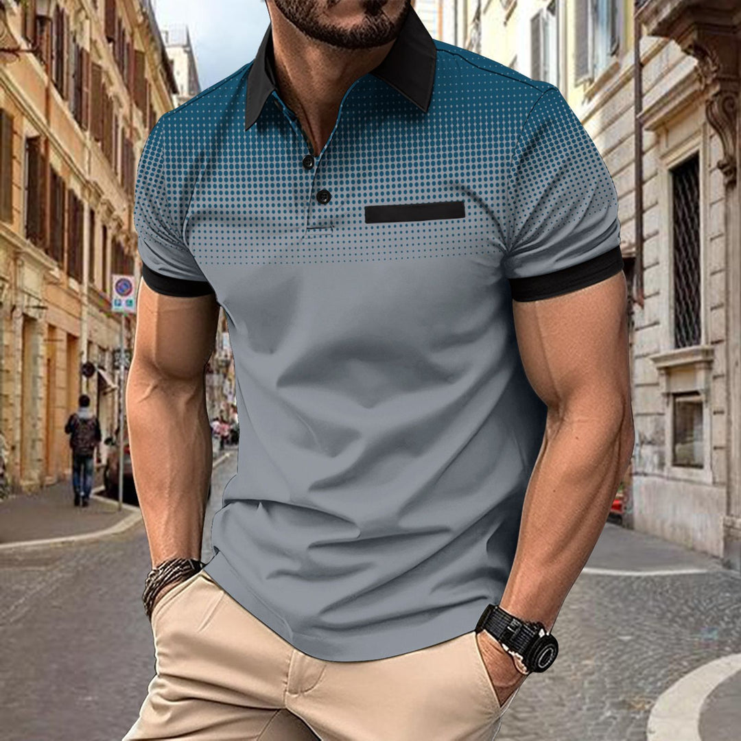 Herren Poloshirt mit modernen Designelementen und stylischen Akzenten Aliams
