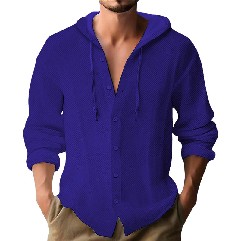 Herren Kapuzenbluse mit strukturiertem Design Aliams