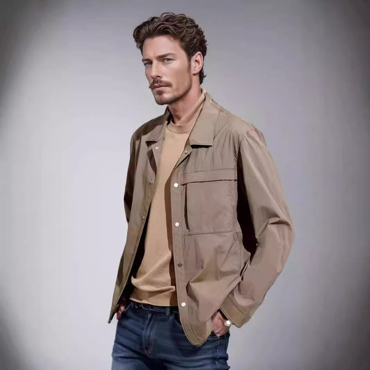 Herren technische Freizeitjacke mit praktischen Taschen und leichtem Material Aliams