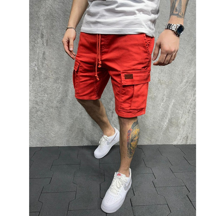 Herren Cargo-Shorts mit praktischen Seitentaschen und verstellbarem Gummizug Aliams