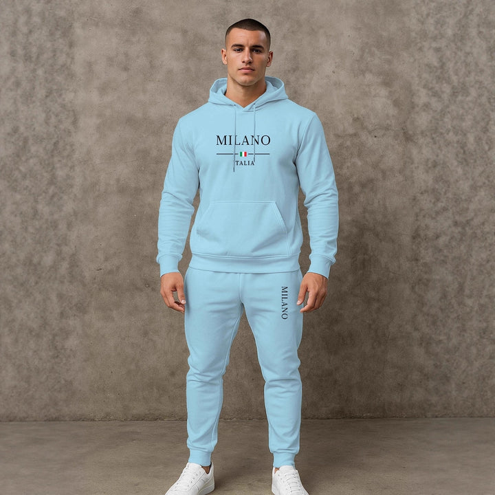 Herren Sportlicher Hoodie und Jogginghose Set Aliams