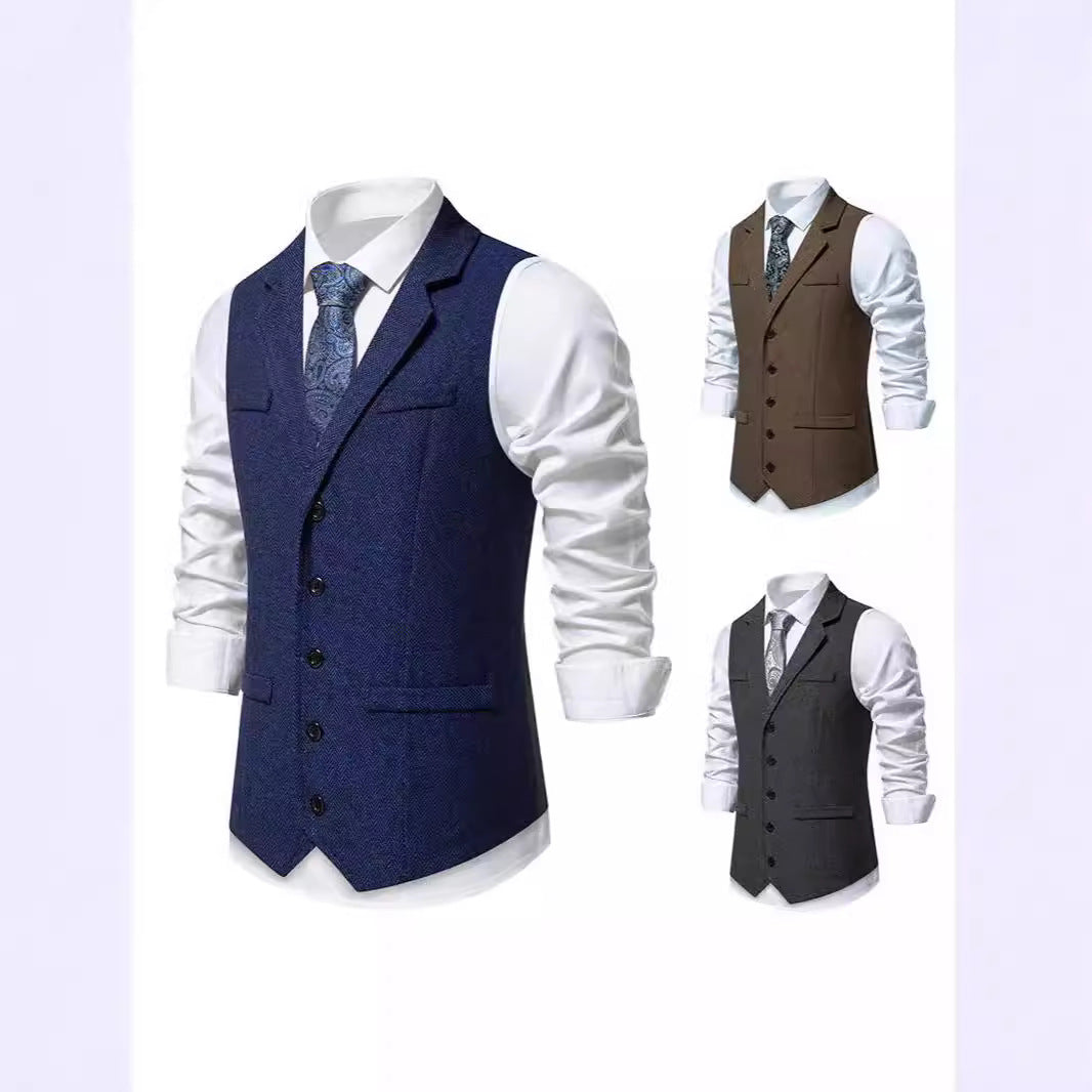 Herren Anzugweste im klassischen Hahnentrittmuster Aliams