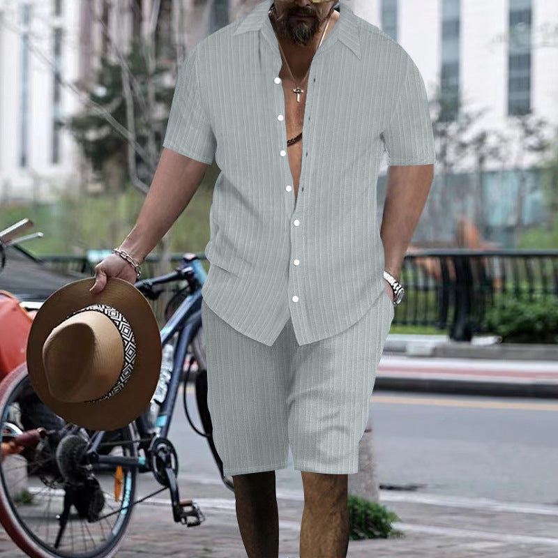 Herren Freizeitanzug im modernen Streifenlook Aliams