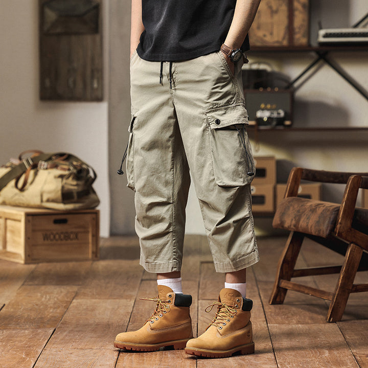 Herren Cargo-Hose mit multifunktionalen Taschen und elastischem Bund Aliams 1758210203