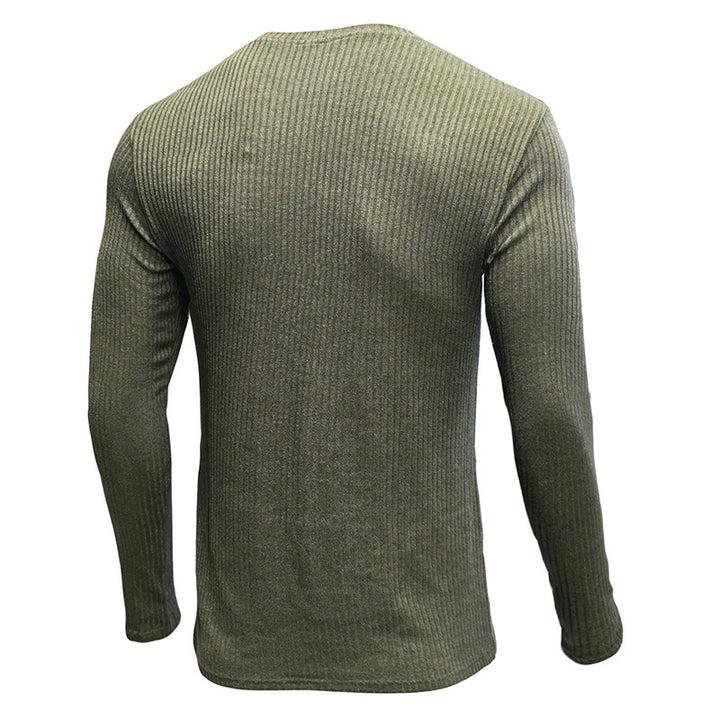 Herren Strukturierter V-Ausschnitt Pullover Aliams