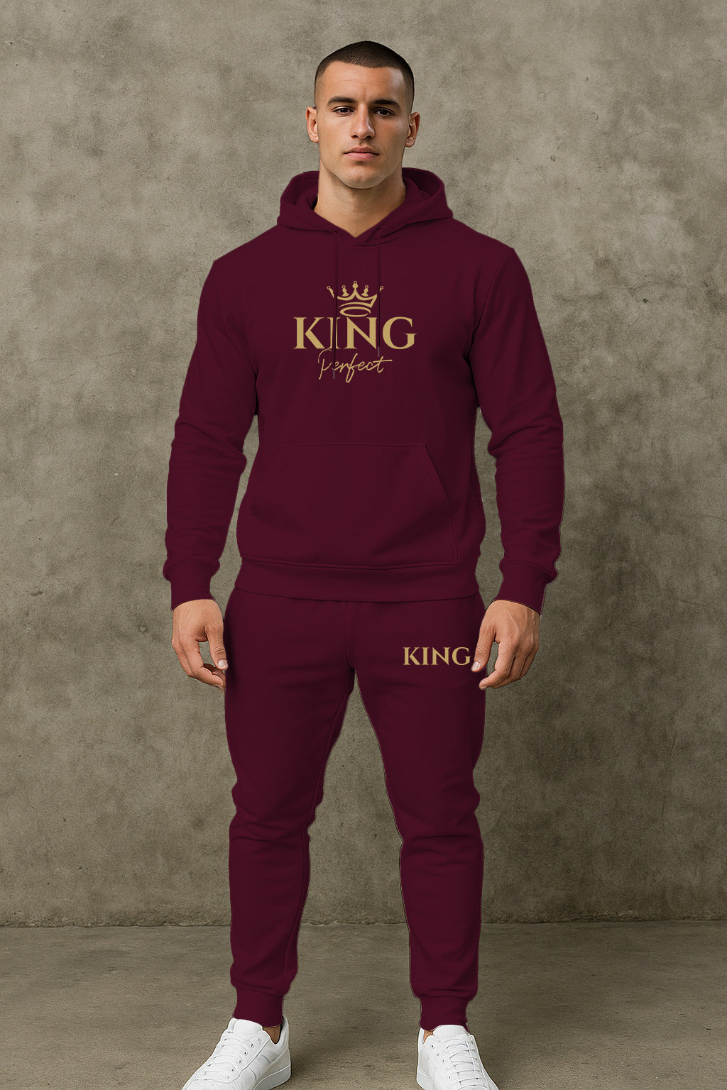 Herren Premium Kapuzenpullover und Jogginghose Set Aliams