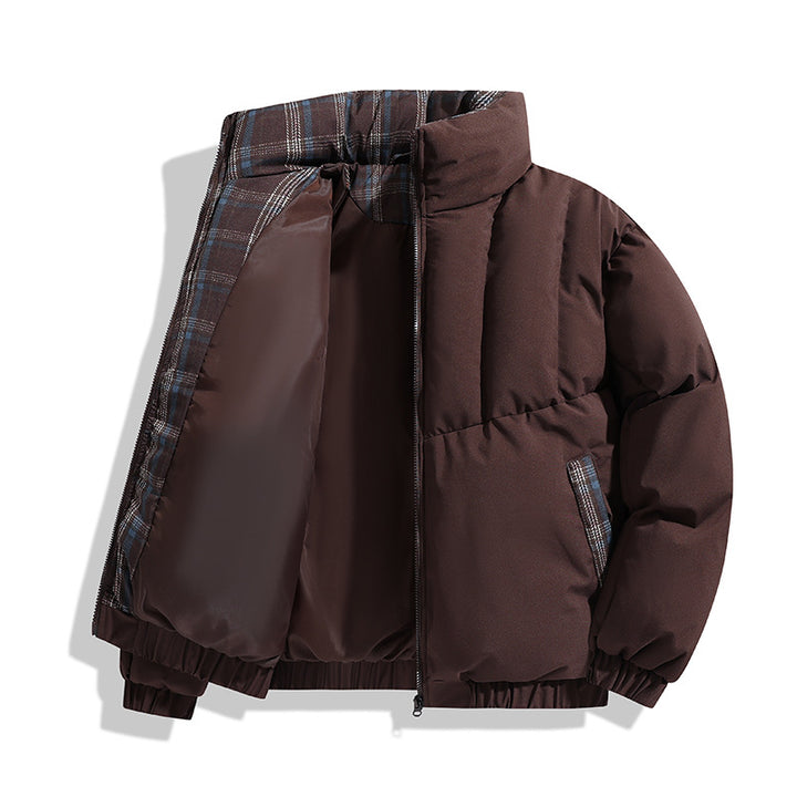 Herren isolierte Steppjacke mit hohen Kragen und praktischen Taschen Aliams