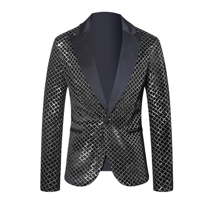 Herren eleganter Pailletten Blazer im modernen Design Aliams